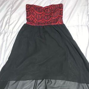 Girls black and red dress